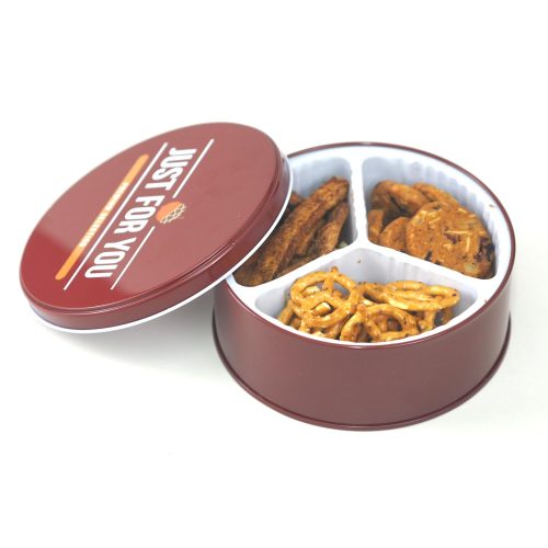 PLATTER MAROON (COOKIE PLATTER – THREE SECTIONS)